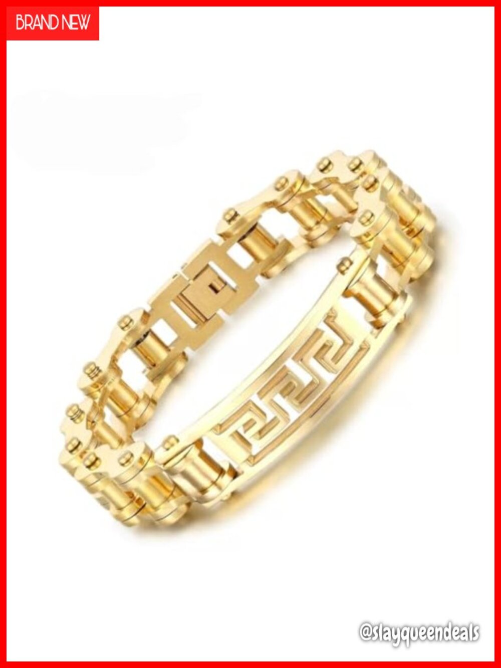 18K Solid Gold Cuban Link Bracelet 14mm 8.7" 85g Heavy Hip-Hop Chain